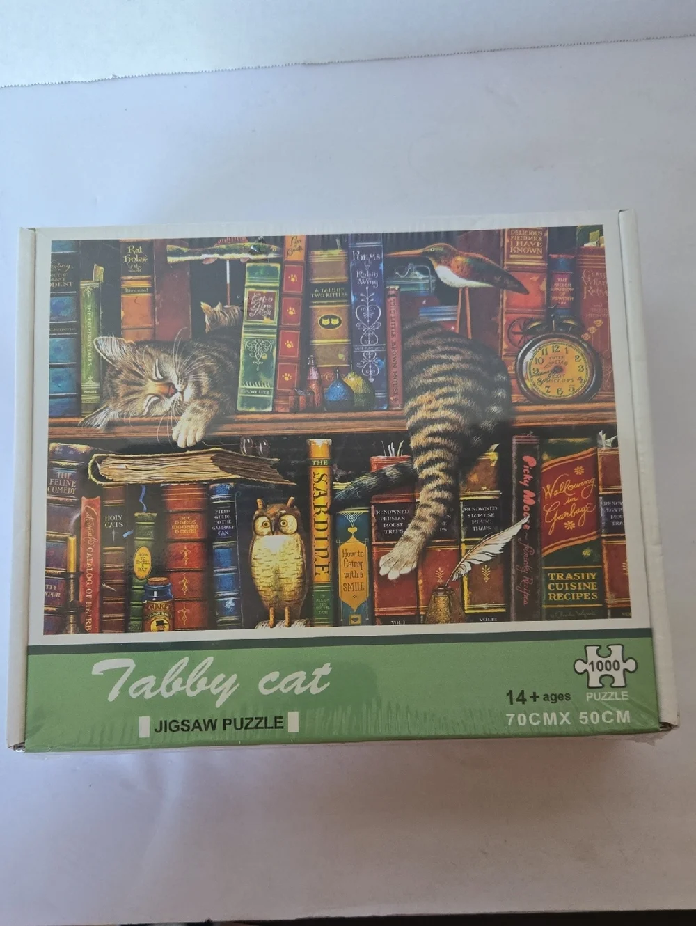 Tabby Cat Books Jigsaw Puzzle 1000 Pc Puzzle Sealed